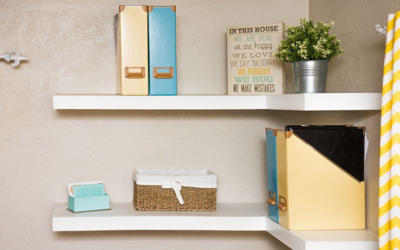 corner wall shelf